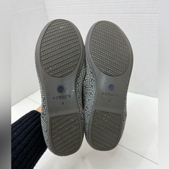 Rothy's The Loafer in Charcoal Grid Retired Pattern Women's Size 8 - Picture 7 of 11